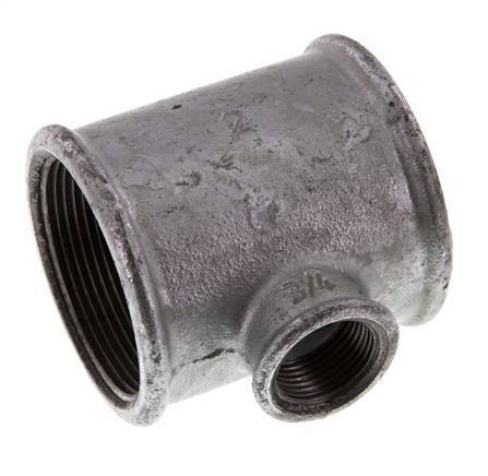 Rp 2'' x Rp 3/4'' Verzinktes Gusseisen T 25 Bar