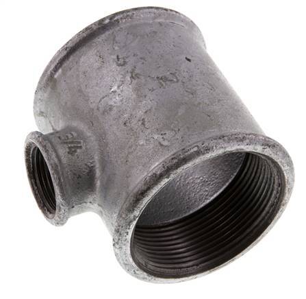 Rp 2'' x Rp 3/4'' Verzinktes Gusseisen T 25 Bar