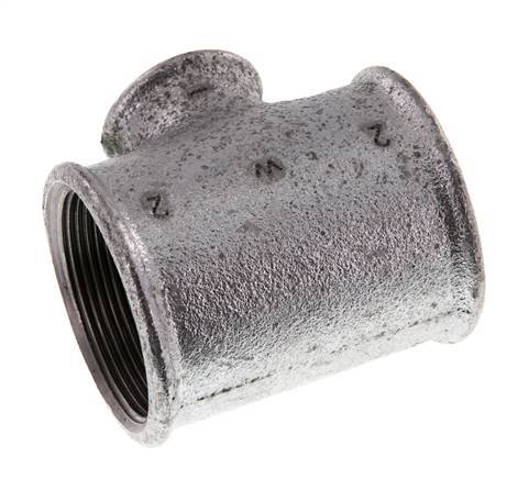 Rp 2'' x Rp 1'' Verzinktes Gusseisen T 25 Bar