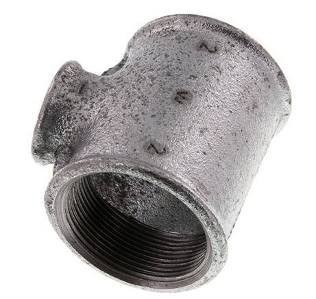 Rp 2'' x Rp 1'' Verzinktes Gusseisen T 25 Bar