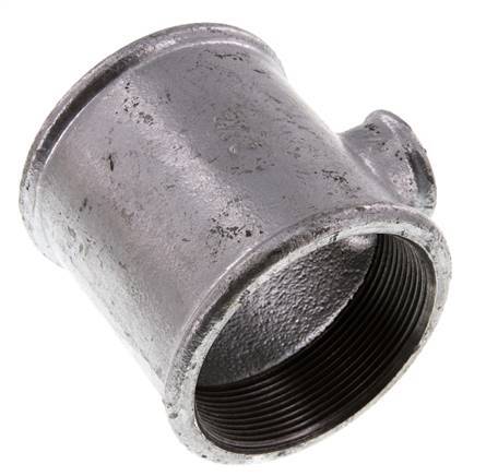 Rp 2 1/2'' x Rp 3/4'' Verzinktes Gusseisen T 25 Bar