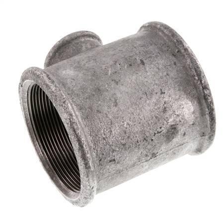 Rp 2 1/2'' x Rp 1'' Verzinktes Gusseisen T 25 Bar