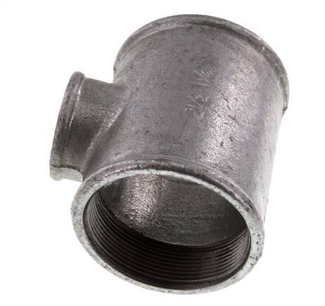 Rp 2 1/2'' x Rp 1 1/4'' Verzinktes Gusseisen T 25 Bar