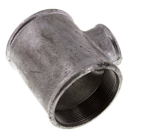 Rp 3'' x Rp 1 1/2'' Verzinktes Gusseisen T 25 Bar