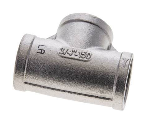 Rp 3/4'' Stainless steel Tee 10 Bar