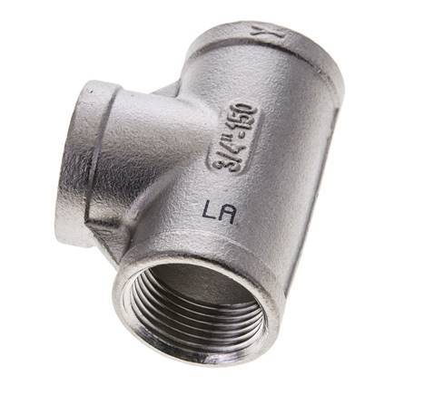 Rp 3/4'' Stainless steel Tee 10 Bar