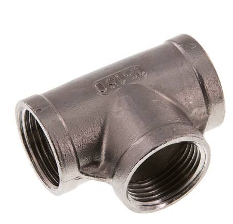 Rp 1'' T-Stück aus Edelstahl 10 Bar