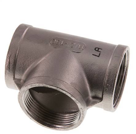 Rp 1 1/2'' T-Stück aus Edelstahl 10 Bar