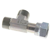 UN 1-3/16''-12 F/M Verzinktes Stahl T-Stück ORFS mit Überwurfmutter 400 Bar - Hydraulisch