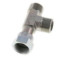 UN 1-3/16''-12 F/M Verzinktes Stahl T-Stück ORFS mit Überwurfmutter 400 Bar - Hydraulisch