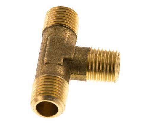 R 1/4'' Male Brass Tee 16 Bar [2 Pieces]