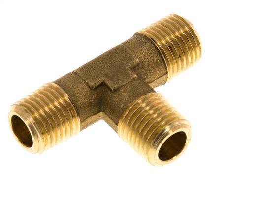 R 1/4'' Male Brass Tee 16 Bar [2 Pieces]