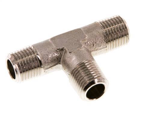 R 1/8'' Male Nickel plated Brass Tee 16 Bar [5 Pieces]