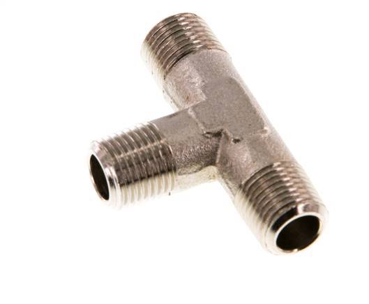 R 1/8'' Male Nickel plated Brass Tee 16 Bar [5 Pieces]