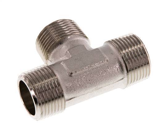 R 3/4'' T-Stück aus vernickeltem Messing 16 bar