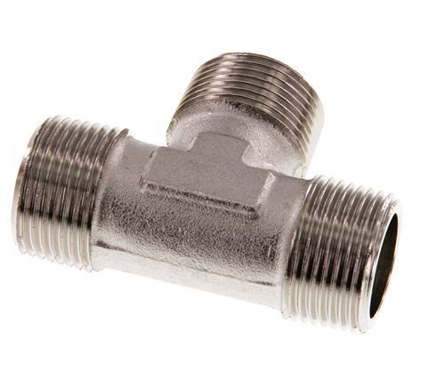 R 3/4'' T-Stück aus vernickeltem Messing 16 bar