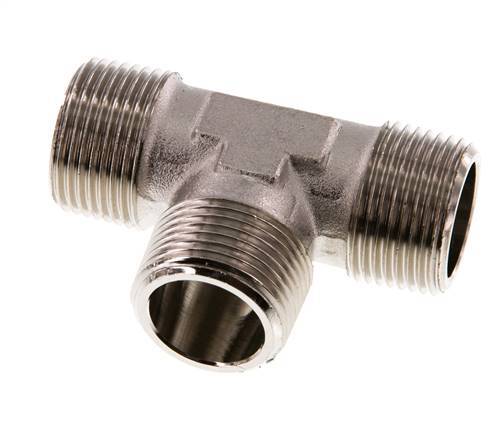 R 3/4'' T-Stück aus vernickeltem Messing 16 bar