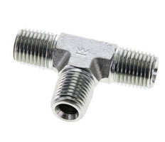 1/4'' NPT Male Zinc plated Steel Tee 275 Bar - Hydraulic