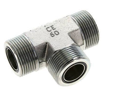 UN 1-7/16''-12 männlich Verzinktes Stahl-T-Stück ORFS 400 Bar - Hydraulisch