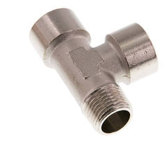 R 1/2'' x G 1/2'' M/F T-Stück aus vernickeltem Messing 16 bar