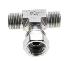 UN 11/16''-16 M/F Verzinktes Stahl T-Stück ORFS mit Überwurfmutter 630 Bar - Hydraulisch
