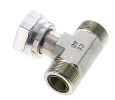 UN 1-7/16''-12 M/F Verzinktes Stahl T-Stück ORFS mit Überwurfmutter 400 Bar - Hydraulisch