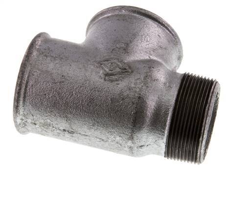 R 2'' x Rp 2'' M/F Verzinktes Gusseisen T 25 Bar