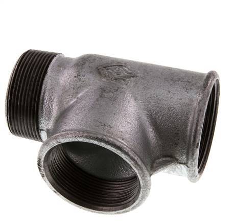 R 2'' x Rp 2'' M/F Verzinktes Gusseisen T 25 Bar