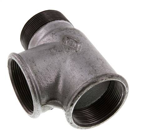 R 2'' x Rp 2'' M/F Verzinktes Gusseisen T 25 Bar
