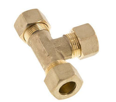14mm Brass Tee Compression Fitting 89 Bar DIN EN 1254-2