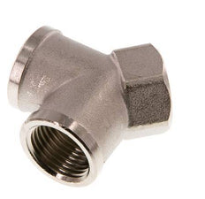 G 1/2'' Vernickeltes Messing Y-Stück 16 Bar