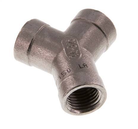 Rp 1/4'' Edelstahl Y-Stück 16 Bar