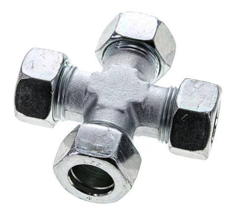 22L Zinc plated Steel Cross Cutting Ring 160 Bar DIN 2353