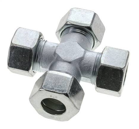 25S Zinc plated Steel Cross Cutting Ring 400 Bar DIN 2353