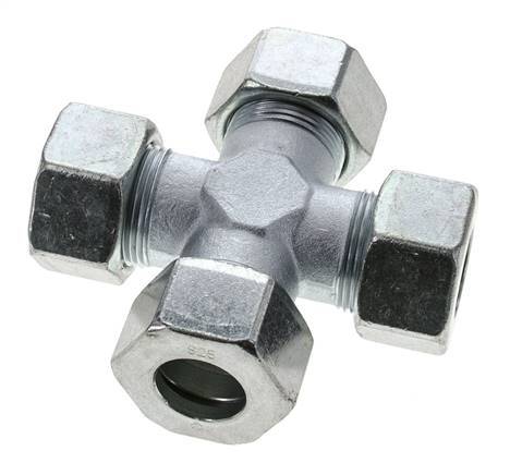 25S Zinc plated Steel Cross Cutting Ring 400 Bar DIN 2353