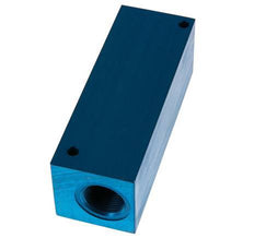 4xG 3/4'' Aluminium Verteilerblock einseitig 16 bar