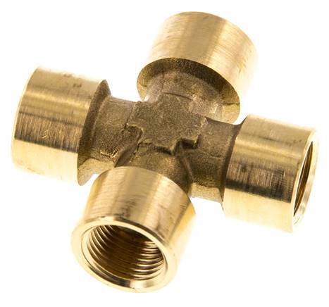 G 3/8'' Female Brass Cross 16 Bar