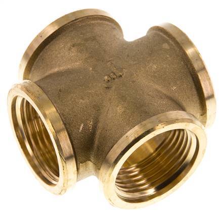 G 1'' Weibliches Messingkreuz 16 bar