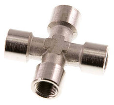 G 1/8'' Female Nickel plated Brass Cross 16 Bar [2 Pieces]