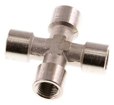 G 1/8'' Female Nickel plated Brass Cross 16 Bar [2 Pieces]