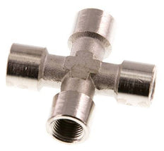 G 1/8'' Female Nickel plated Brass Cross 16 Bar [2 Pieces]