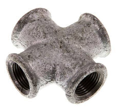 Rp 3/8'' Female Zinc plated Cast iron Cross 25 Bar [2 Pieces]