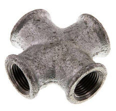 Rp 3/8'' Female Zinc plated Cast iron Cross 25 Bar [2 Pieces]