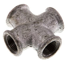 Rp 3/8'' Female Zinc plated Cast iron Cross 25 Bar [2 Pieces]