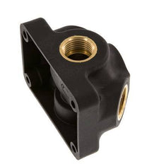 G 1/2'' Plastic Wall Mounted 4-way Air Junction with through-hole 15 Bar