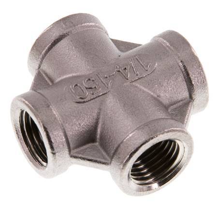 Rp 1/4'' Innengewinde Edelstahl Kreuz 16 Bar