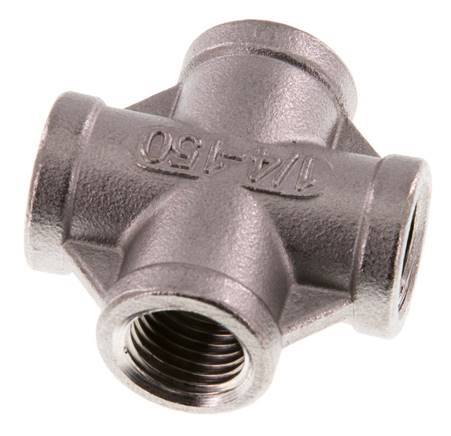 Rp 1/4'' Innengewinde Edelstahl Kreuz 16 Bar