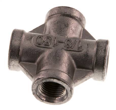 Rp 1/8'' Innengewinde Edelstahl Kreuz 16 Bar