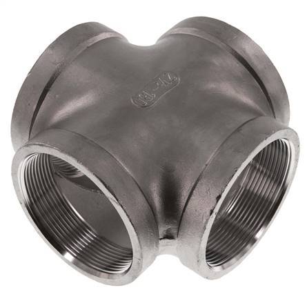 Rp 2 1/2'' Female Edelstahl Kreuz 16 Bar