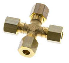 6mm Kreuzverschraubung aus Messing DIN EN 1254-2